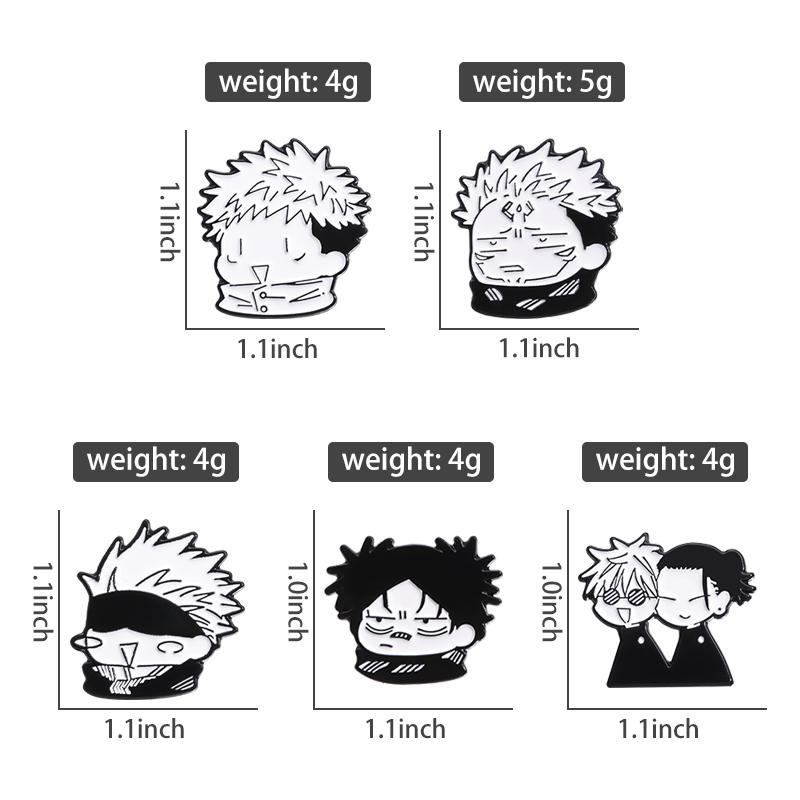 Cartoon Anime Characters Enamel Pins Custom Q Version Image Brooches Lapel Badges Cartoon Punk Jewelry Gift for Friends