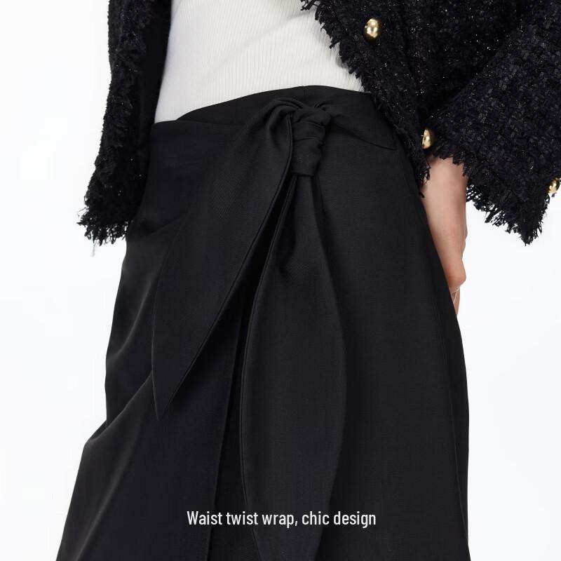 VEROMODA High-Waist Twist Slit Straight Skirt