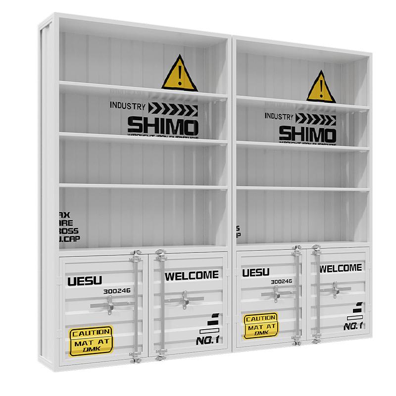 Wrought Iron Wine Display Cabinet for Restaurants and Bars