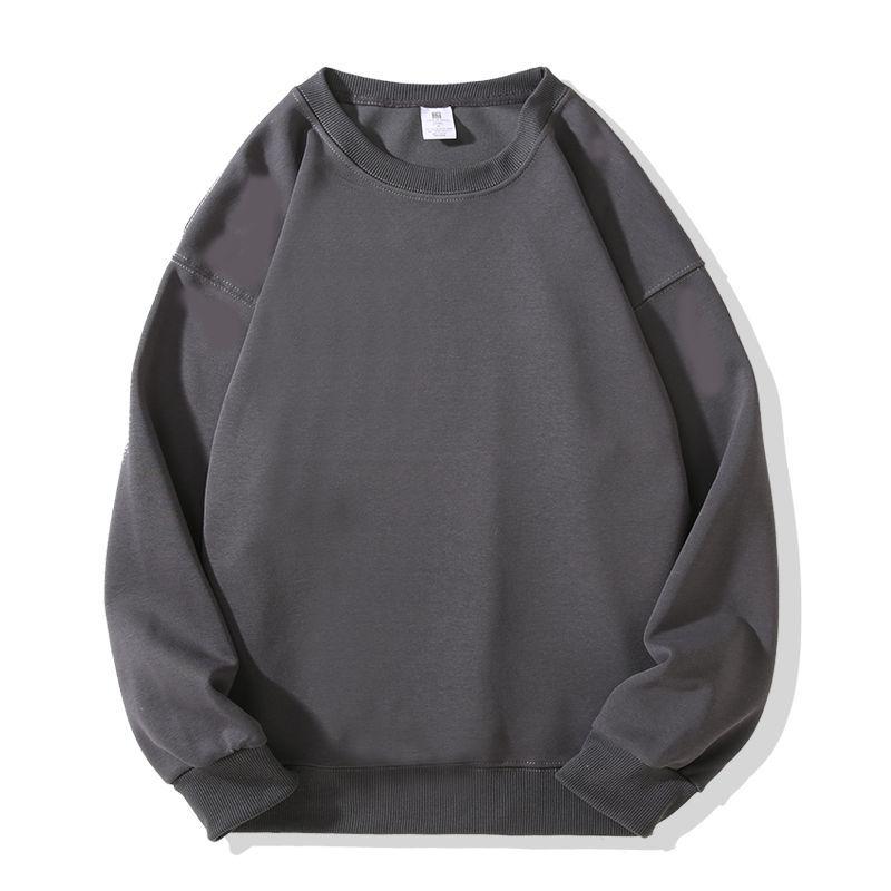 Unisex Heavyweight Cotton Blend Long Sleeve Crew Neck Sweatshirt