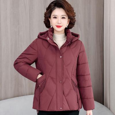 Autunno Inverno Ispessito Caldo Parka Donna Casual Tinta Unita Tasca Grande Largo Corto Cappotto con Cappuccio Giacche Soprabiti