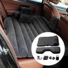 Ultra-soft Flocking Environmental Fabric Car Inflatable Bed Air Cushion Bed Portable Car Travel Bed For Most Small Car