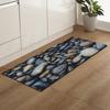 Colored Stone Bathroom Absorbent Non-Slip Floor Mat Kitchen Strip Bedroom Door Mat Living Room Carpet