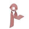 Women's Solid Silk Ribbon Scarf: Thin, Long, Narrow Neck Tie & Shirt Accessory