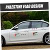 UPKOCH 8 Pcs Car Stickers, Palestinian Car Decal Flag Decal Gaza Sticker, Palestinian Flag