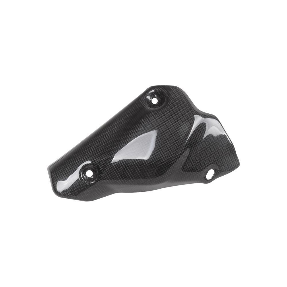 100% Carbon Fiber Exhaust Pipe Guard Protector Decorative Cover Motorcycle Gloss Accessories For Ducati 1098 1198 848 Gloss