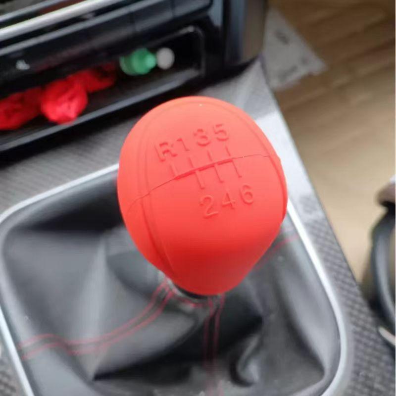 Car Silicone Gear Shift Knob Cover Gear Shift Non-Slip Grip Handle Protective Covers Manual 5 6-speed Car Interior Accessories