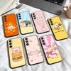 LuLu the Piggy Phone Case For Samsung Galaxy A73,A72,A71,A70,A53,A52,A51,Others Soft Black Shell