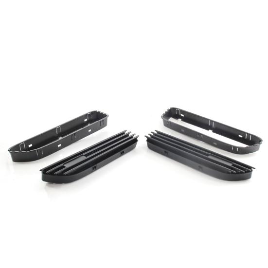2Pcs Seite Fender Vent Grill Anti-korrosion Perfekte Spiel ABS Seite Fender Luftstrom