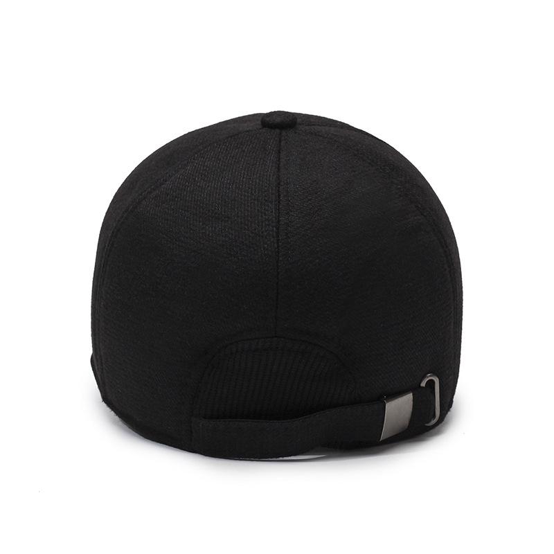 Autumn Winter Men's Ear Protection Cotton Cap Velvet Warm Baseball Cap Middle-aged And Elderly Outdoor Windproof Coldproof Cap
