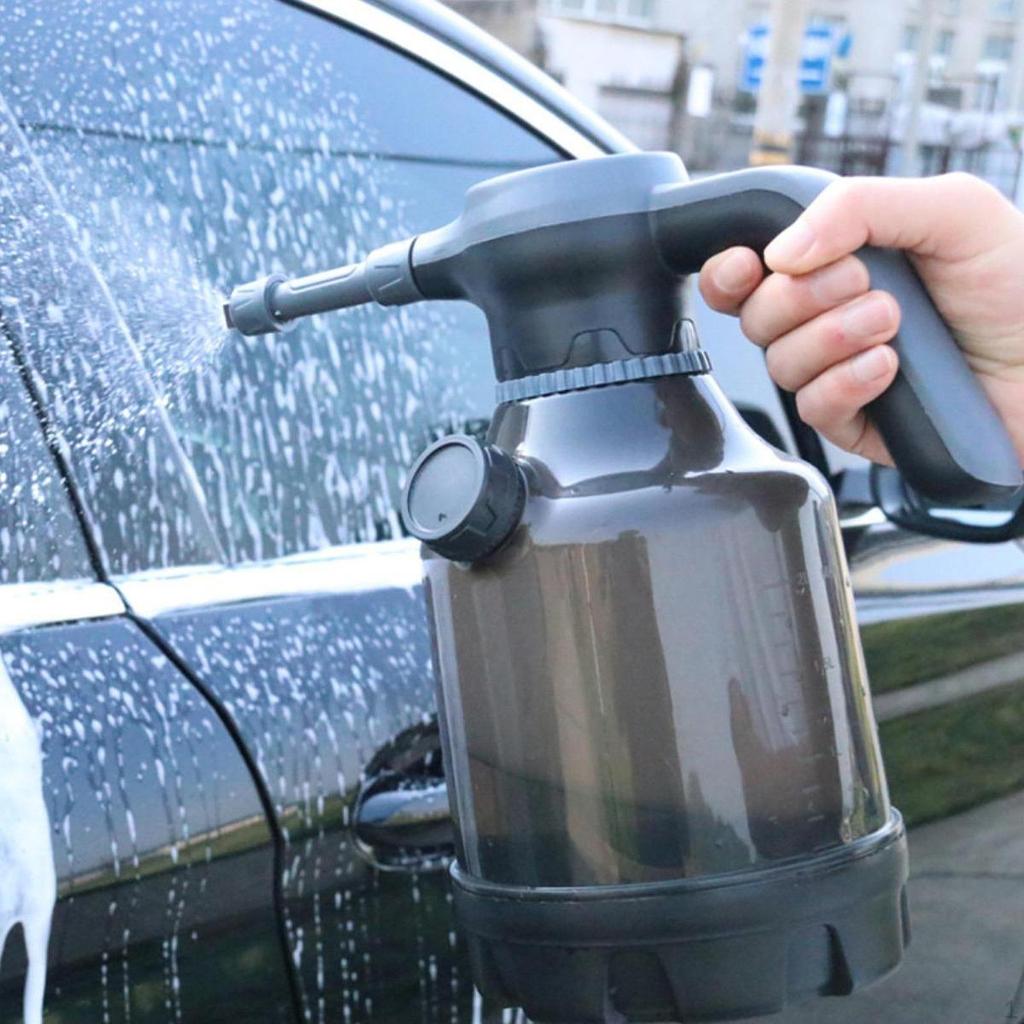 2.5L Electric Foam Sprayer Rechargeable Versatile Sturdy Handheld for Car Wash Spray Bottle
