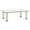 TV Stand - VIDAXL - Transparent - Tempered Glass - 40x35x17 Cm - Contemporary Design