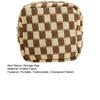 Checkered Period Bag for Women Sanitary Napkin Bag Girls Knitted Cute Menstrual Pad Pouch Tampon Holder