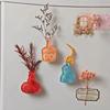 New Acrylic Refrigerator Magnet Magnetic Special-Shaped Fridge Magnets Art Vase Series 3D Flower Arrangement Stereo Decorative