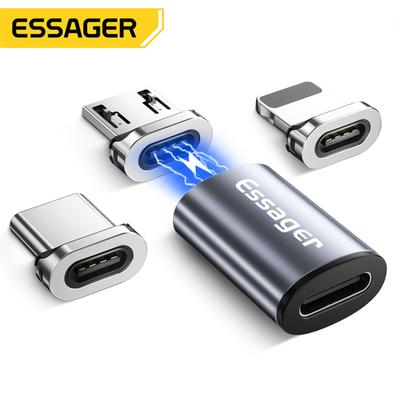 Magnetický adaptér Essager Micro USB Type C pro iPhone Samsung Xiaomi Micro Female To USB C Same Cable Konektor magnetu
