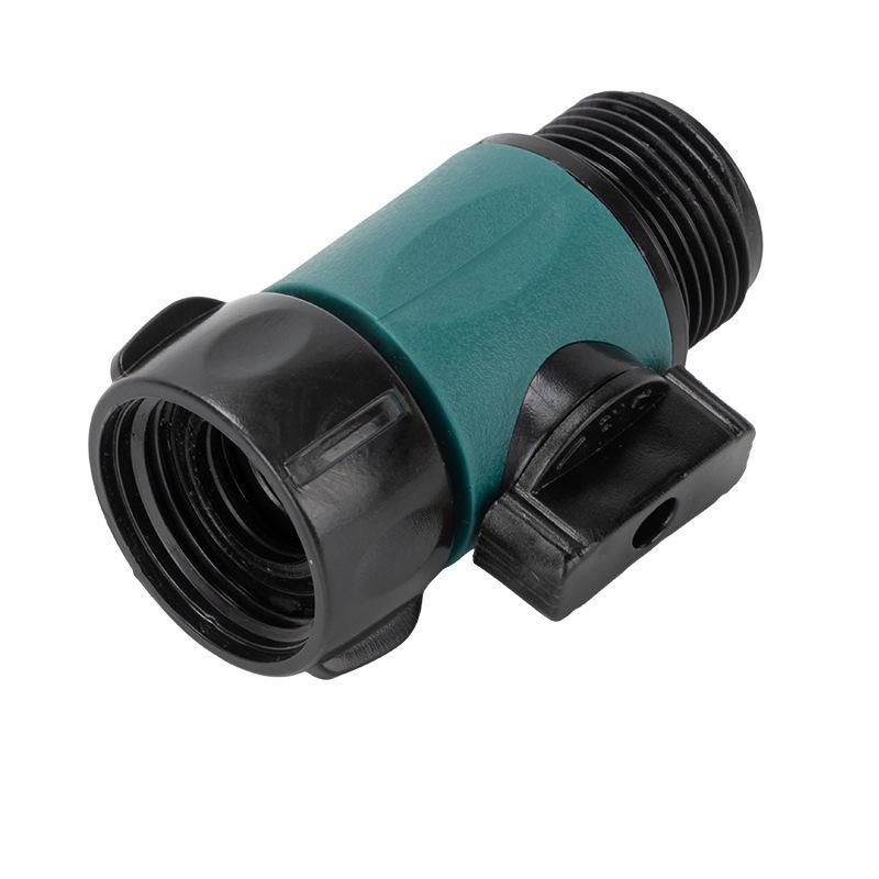 Rubber-Coated 6-Point Bidirectional Water Hose Connector Valve