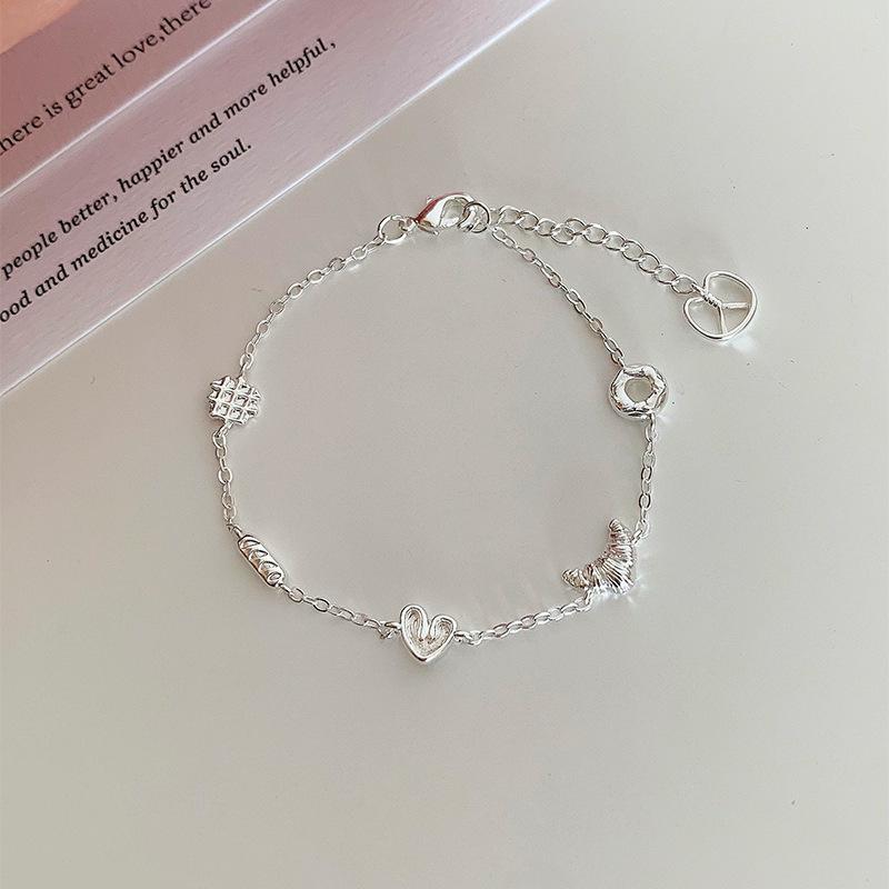 Creative Croissant & Pretzel Knot Bracelet for Women - Versatile New Style Hand Jewelry