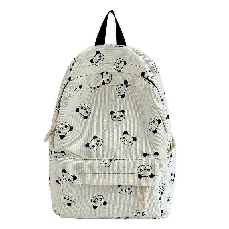 

Versatile Cute Cartoon Backpack for Women – Fashionable Small Travel Bookbag for Students білий