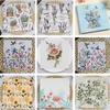20pcs/pack Flower Printed Table Paper Napkins Elegant Tissue Birthday Wedding Party Decoration