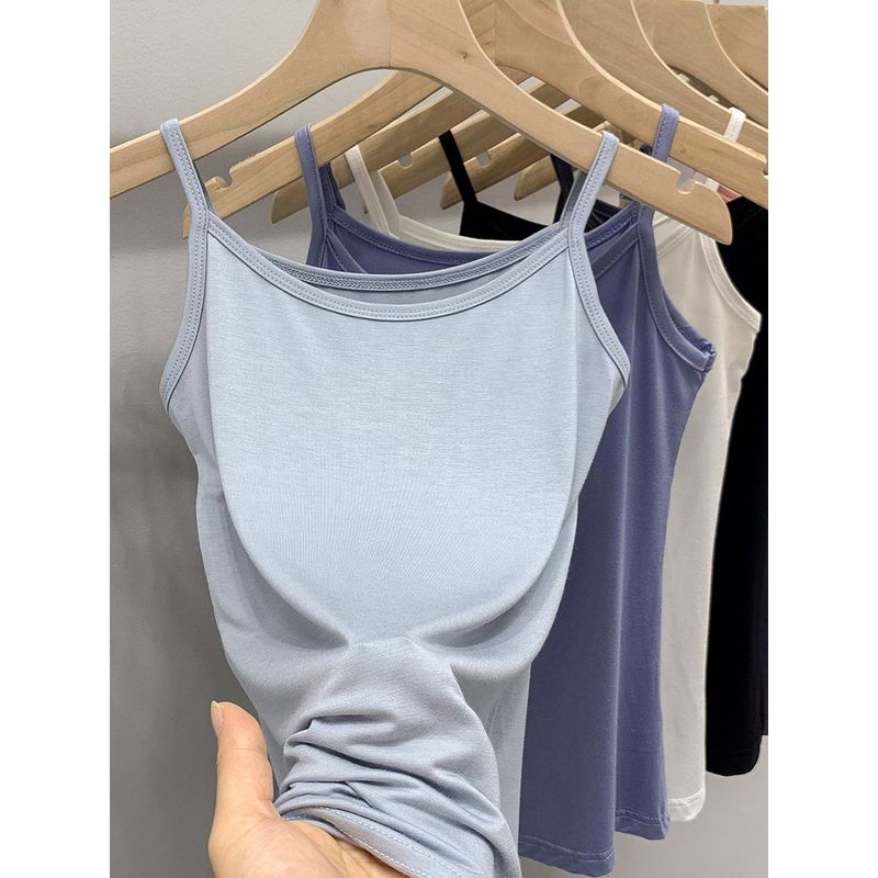 Modal Camisole Women's Spring/Summer Inner Wear Plus Size Slim Looking Sleeveless Tops All-Matching Outer Wear Short Bottoming Shirt