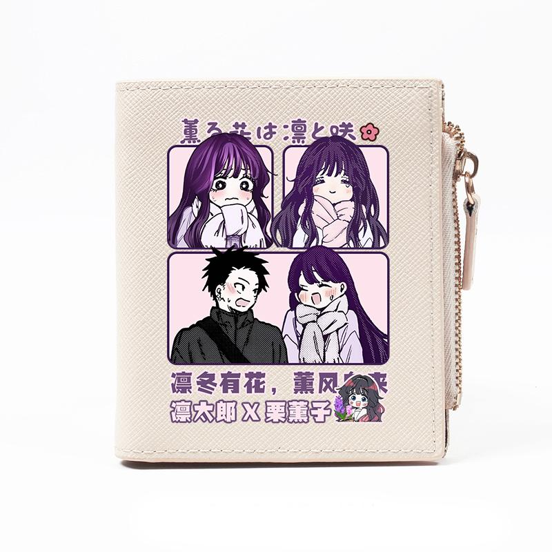 The Fragrant Flower Blooms With Dignity Anime Card Holder Wallet Cosplay Gift Billfold For Fans