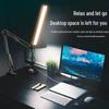 LED Folding Long Arm 12V Clip-on Eye Protection Desk Lamp with USB