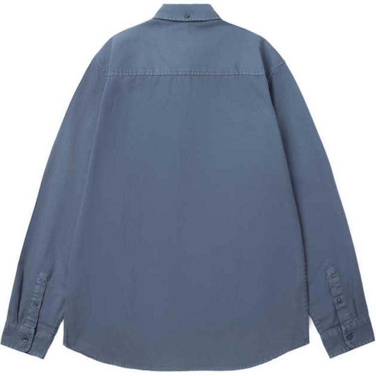 Carhartt WIP Shirts Men's BLD/Blue Lapel Moderate CHXSTI030238M
