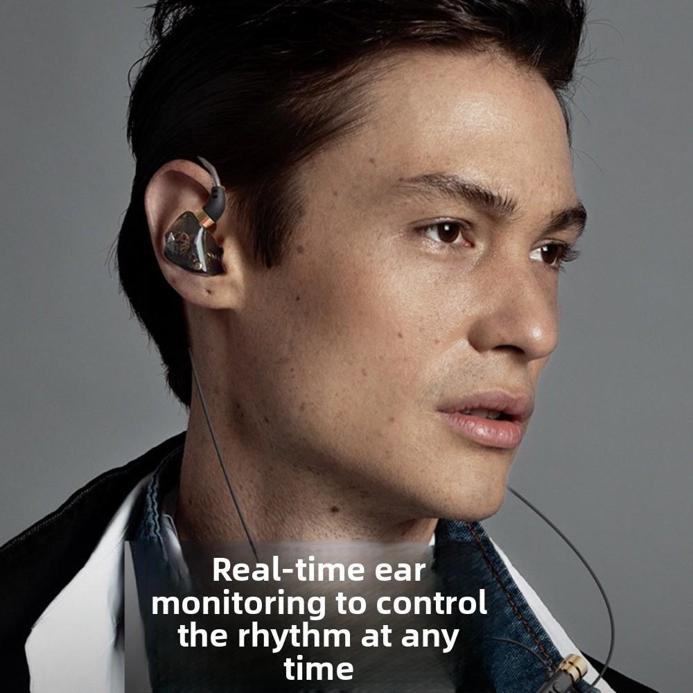 3.5mm Wired Earphone Dynamic Wired Headset Music Earbuds in Ear Earphones  Live Stream
