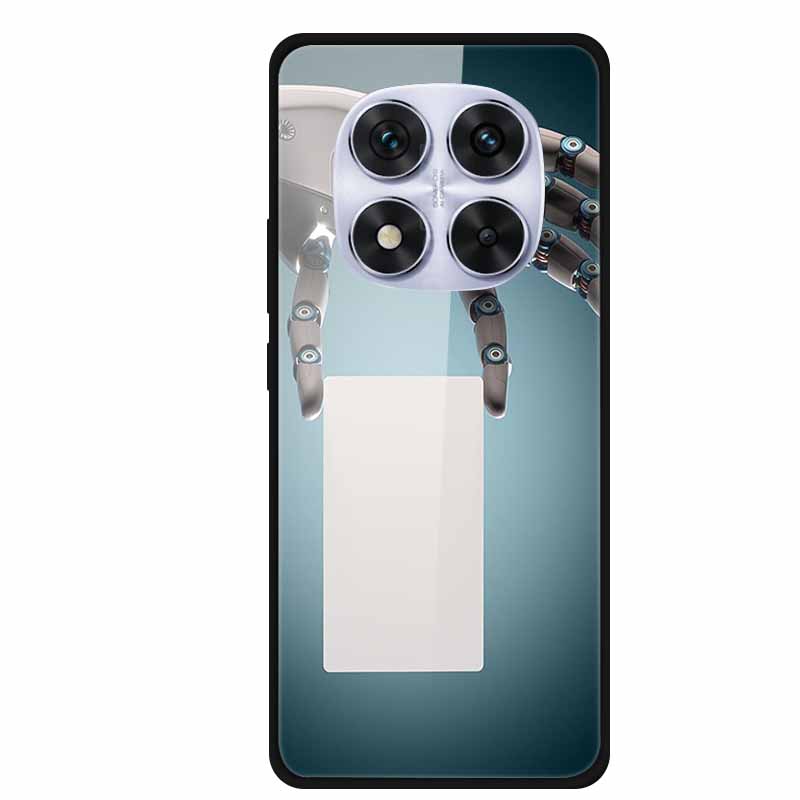 Tempered Glass Case For Redmi Note 14 Pro Coque 14Pro Flowers Phone Cases For Xiaomi Redmi Note14 Pro Hard Back Cover Case Funda