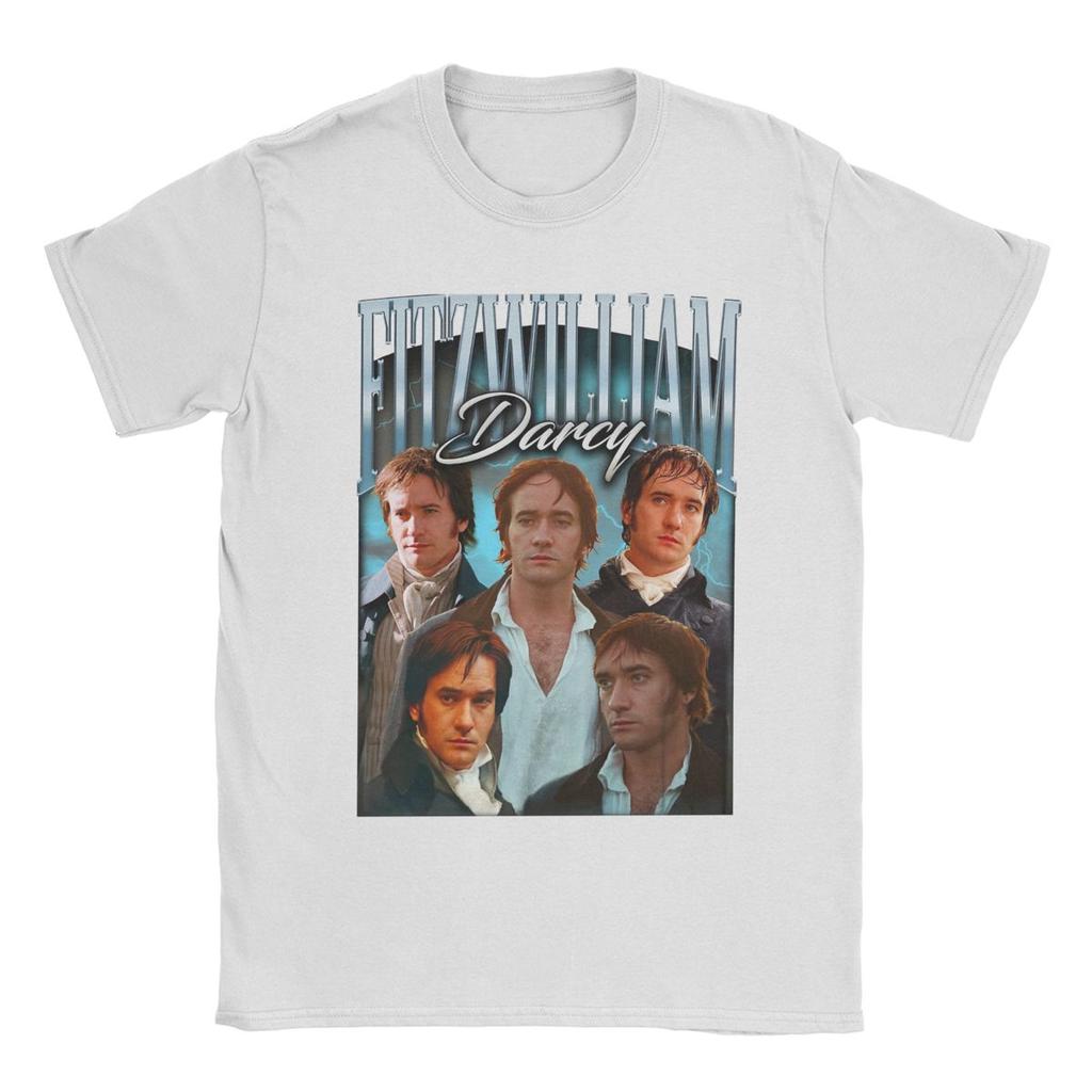 Vintage 90s Fitzwilliam Darcy Pride And Prejudice Men T Shirt Funny Tees O Neck T-Shirt Cotton Graphic Printed Clothes