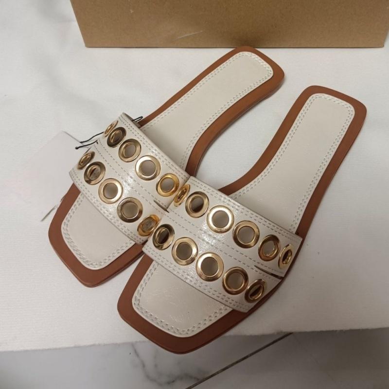 Fashion Designer Woman Flat Slippers Luxury Designer Sandals Casual Bottom Slippers Summer Women Sandals New Shoes for Women