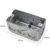 Type 118 US Standard Flush Mount Iron Junction Box for Wall Switch/Outlet