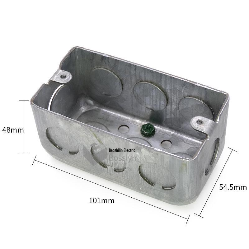 Type 118 US Standard Flush Mount Iron Junction Box for Wall Switch/Outlet