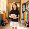 Kids Quick Dry Shirt with Collar, Short Sleeve Sports T-Shirt for Boys and Girls