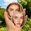 Round Convex Mirror Portable Group Photo Mirror Photography Gadget Zoom-In Mirrors  Vlogging