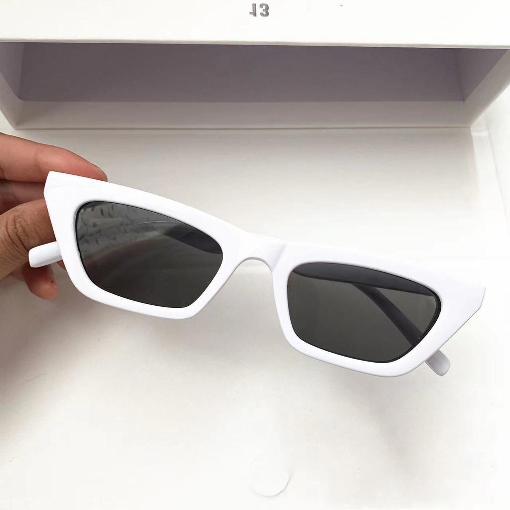 Flat Square Frame Concave Shape Glasses Women'S Rectangular Street Shot Sunglasses Trendy Men'S Big Face Retro Sunglasses