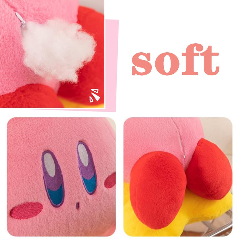 30-60 Kirby Plush Toy Cute Stuffed Doll Big Size Cartoon Cute Anime Star Hug Pillow Pink Gift for Kids Birthday Room Decoration
