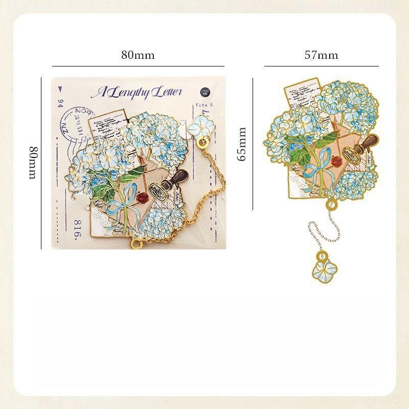 1 Piece Aesthetic Retro Chinese Bookmark Exquisite Metal Butterfly Boomark for Books Vintage Book Tab Student Teacher Gift