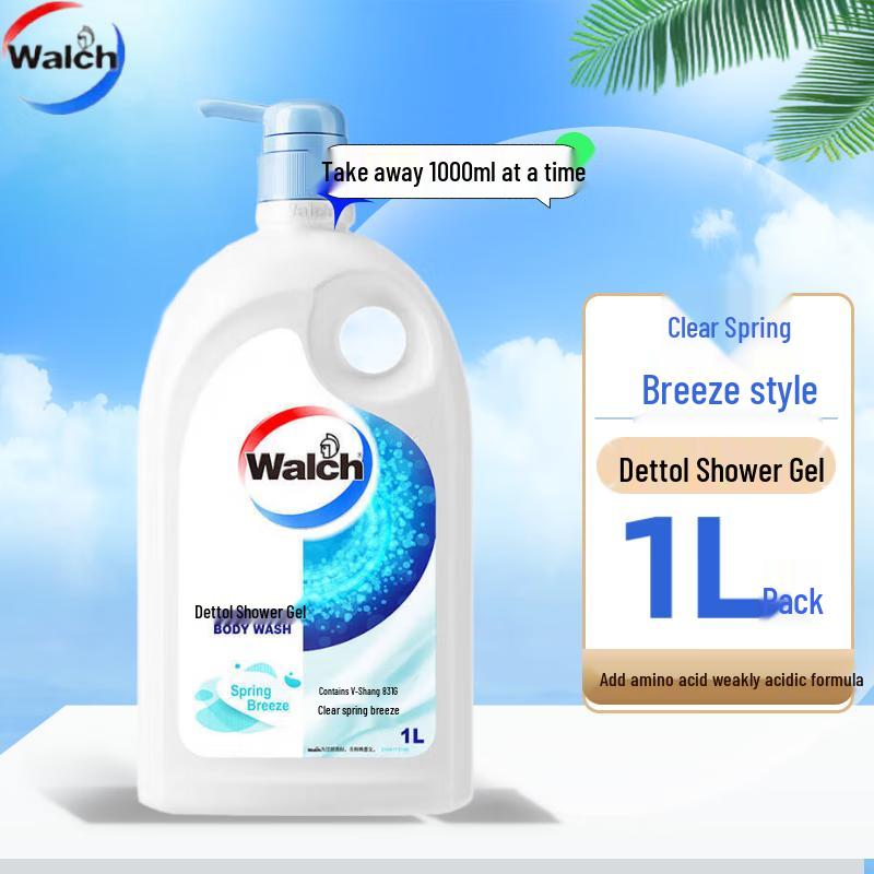 Walch Clear Spring Breeze Shower Gel, 1L