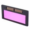 2Pcs Solar Automatic Darkening Lens Welding Helmet Lens Filter for Repair Projects Built in Battery