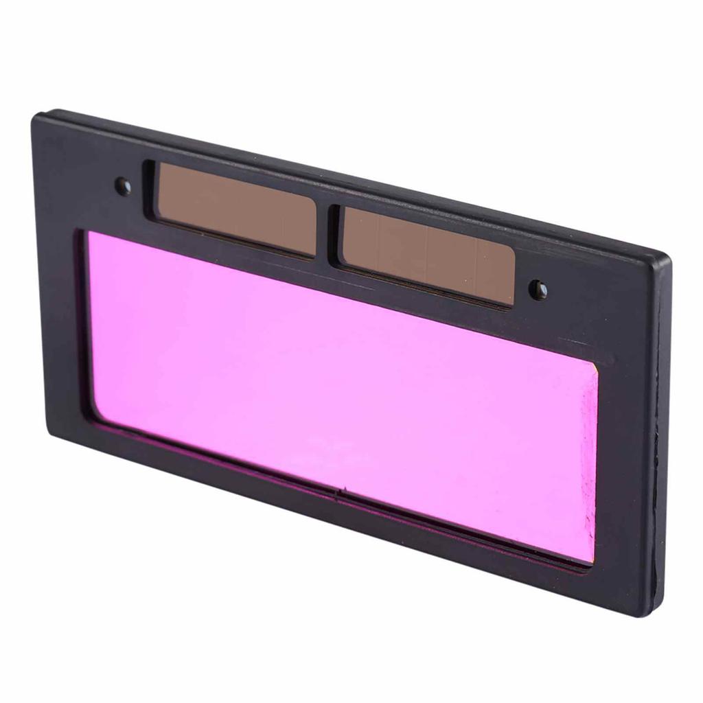 2Pcs Solar Automatic Darkening Lens Welding Helmet Lens Filter for Repair Projects Built in Battery
