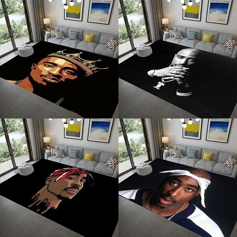 T-Tupac 2Pac Carpet Non -Slip Carpet For Living Room Kitchen Bathroom Rug ,Kids Bedroom Mats Home Decor