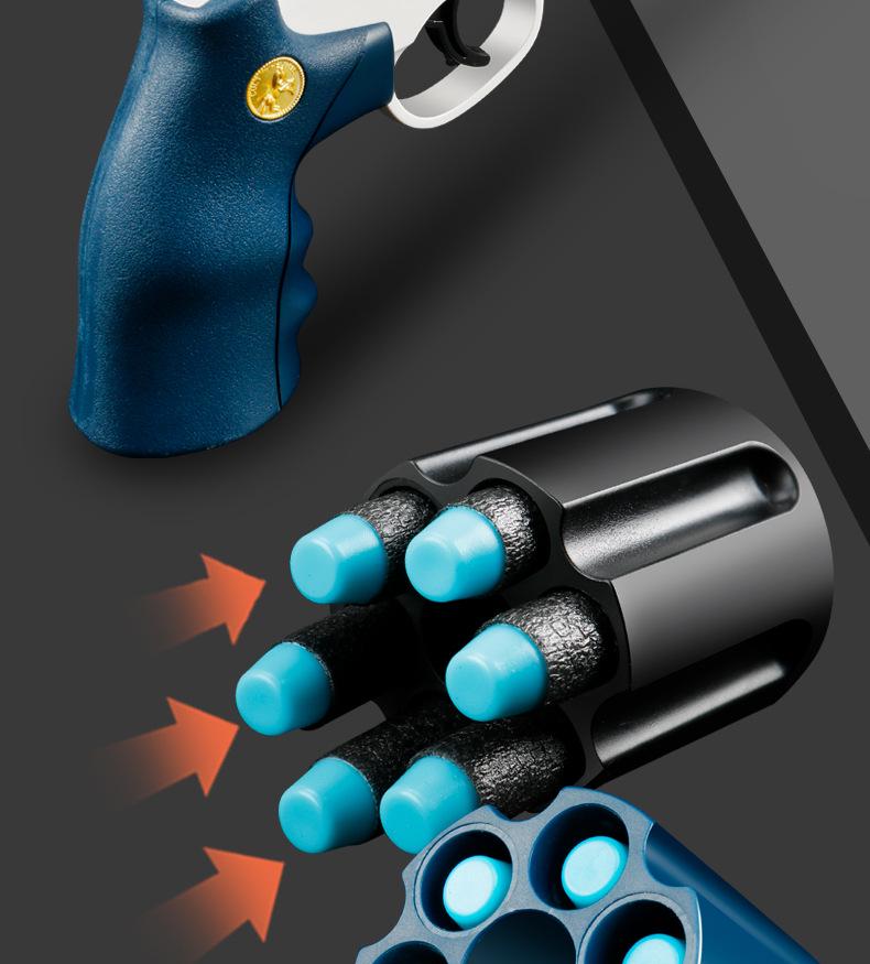 ZP5 Toy Pistol: Revolver-Style Soft Bullet Gun for Kids, EVA Foam Simulated Training Model