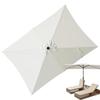 Outdoor Patio Umbrella Surface Replacement Cloth Rectangular Umbrella Canopy Replacement Heavy Duty Parasol Top Garden Accessory