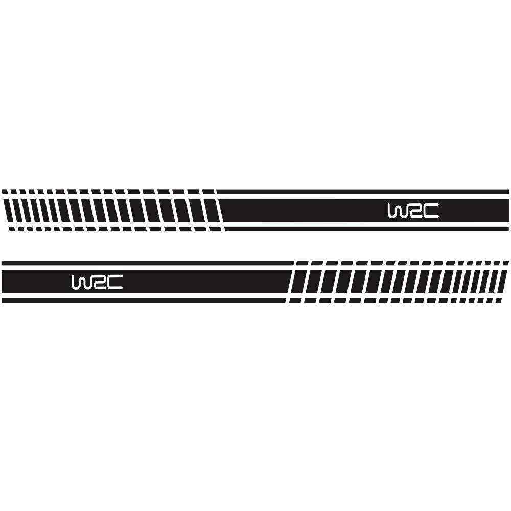 WRC Racing Car Decals: Universal Decorative Side Skirt and Waistline Stickers темно-синий