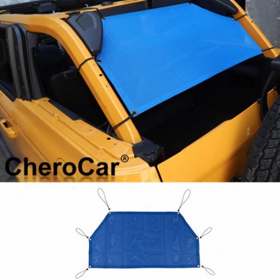 Blue Car Trunk Isolation Net Cargo Net Backseat for -25 Ford Bronco 4 Door