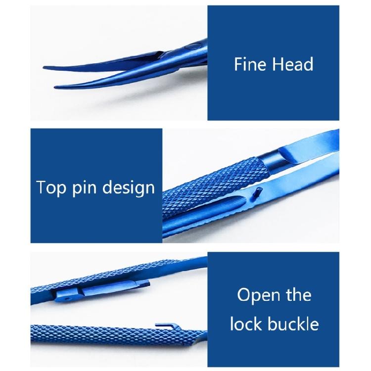 Stainless Steel Needle Holder Ligature Separators Placer Curved Tip Straight Tip for Sewing Cosmetic Surgical