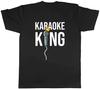 Karaoke King Men's T Shirt, Music Singer/Musician Microphone T Shirt, Loose Casual Unisex Streetwear Shirt
