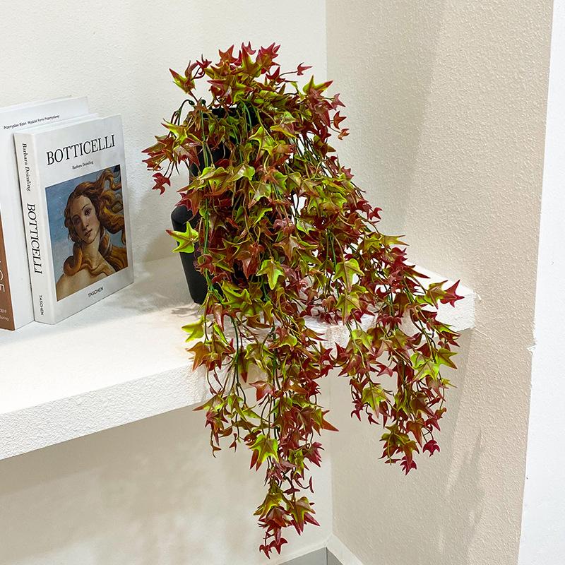 78Cm 1Bunch Autumn Green Dangling Groundnut Leaf Ivy Artificial Plants Home Festivals Party Decoration Vine Uv Protective Rattan