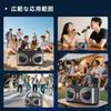HolyCrab Karaoke Set [New Design] with Enhanced Treble and Bass, Bluetooth 5.3, Two Wireless Microphones, Dual Passive Radiators, RGB LED Rhythm